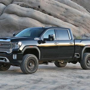 FABTECH K1200DL Lift Kit Suspension; Dirt Logic 2.25; 4 INCH Front Lift; 4 INCH Rear Lift; With Front And Rear Dirt Logic Shock Absorbers In Kit; Black Components
