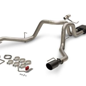 FLOWMASTER 818169 Exhaust System Kit; American Thunder® Cat-Back System; 409S Stainless Steel; With Muffler; 3 Inch Pipe Diameter; Single Exhaust With Dual Exit; Dual Out Rear Exit