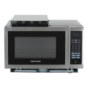 FURRION P90D23AP-YX-FR03 Microwave Oven; Greystone; 0.9 Cubic Foot Capacity; 900 Watt; One-Touch Electronic Controls Digital Display; 12 Inch Width x 19 Inch Height x 14-5/8 Inch Depth; Stainless Steel; With Glass Turntable; 120 Volt