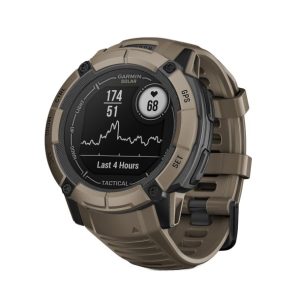 GARMIN 010-02805-12 Instinct 2X Solar Smart Watch Tactical Edition (Coyote Tan)