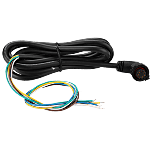 GARMIN 010-11129-00 Multi Function Display Power Cable; Multi-Function Display Power Cable; Use To Power GMI 20 And GHC 20 Devices; 90-Degree Connector; 7-Pin Connector; Black