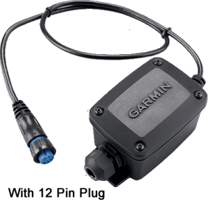 GARMIN 010-11613-10 XDCR ADAPTER WIRE BLOCK TO 12PIN S; Use To Connect Compatible Bare Wire Transducer To Garmin 12-Pin Sounder Wire Block; For Use With Garmin ECHOMAP UHD GPSMAP And GSD Chart Plotters; Black
