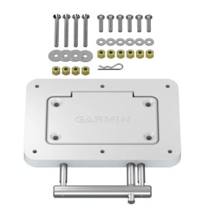 GARMIN 010-12832-61 QUICK RELEASE PLATE SYSTEM WHITE; For Use With Force Kraken Trolling Motors; Bow Mount; Quick Release; Lockable With R-Pin/ Padlock; White; With Mounting Hardware