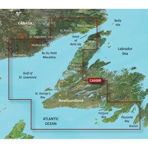 GARMIN 010-C0694-00 BLUECHART G2 VISION HD - VCA008R - NEWFOUNDLAND WEST - MICROSD;/SD