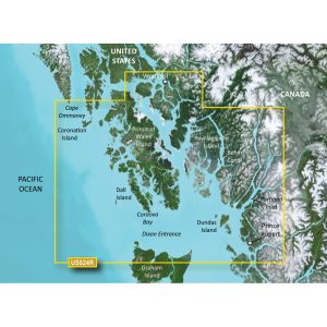 GARMIN 010-C0725-00 BLUECHART G2 VISION HD - VUS024R - WRANGELL - DIXON ENTRANCE - MICROSD/;SD