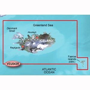 GARMIN 010-C0780-00 BLUECHART G2 VISION HD - VEU043R - ICELAND & FAEROE ISLANDS - MICROSD/SD