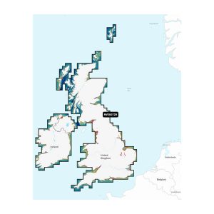 GARMIN 010-C1267-00 U.k. & Ireland Lakes & Rivers Garmi, Compatible With Garmin Gps Navigation Systems/ Chart Plotters; Detailed Coverage Of Major Lakes And Rivers Of Uk And Ireland; Region Code: Nveu072r; On Sd/micro-sd Card