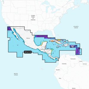 GARMIN 010-C1459-40 CENTRAL AMERICA & CARIBBEAN, Compatible With Chart Plotters (See Compatibility Chart); Detailed Coverage Of Central America And Caribbean - Inland And Coastal; Region Code: NPSA010R; On SD/Micro-SD Card; One-Year Subscription