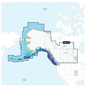 GARMIN 010-C1467-40 NAVIONICS PLATINUM+ CANADA WEST &, Compatible With Chart Plotters (See Compatibility Chart); Detailed Coverage Of Canada West And Alaska - Lakes Rivers and Coastal; Region Code: NPUS013R; On SD/Micro-SD Card