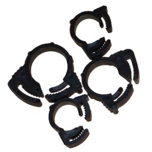 HELIX RACING 111-2016 16PC ASSORT. NYLON RATCHET CLAMPS, 5/16 Inch/ 11/32 Inch/ 13/32 Inch/ 15/32 In Clamping Range; Ratchet Style; Black Nylon; Pack Of 16; 4 Pieces Of Each Size; Assorted Pack