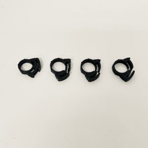 HELIX RACING 111-2224 100PK NYLON RATCHET CLAMPS 15/32., 0.46 In To 0.54 In Clamping Range; Ratchet Style; Black Nylon; Pack Of 100