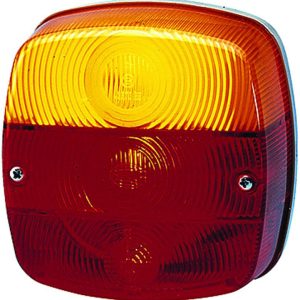HELLA 002578701 LMP TAIL/STOP/TURN, Red/ Amber Lens; Halogen; With Indicator; Single