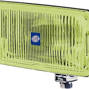 HELLA 005860221 450 FOG AMB REF H3 12V SAE/ECE, Halogen Bulb; H3 Halogen Clear Bulb; 3.54 X 6.33 In Rectangular; 55 Watt; Amber Lens; Die Cast Aluminum Housing; Universal Stud Mount; Single Light With Bulb/ Stone Shield/ Mounting Hardware