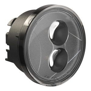 JW SPEAKER 0346493 Model 239 J2 12V DOT/ECE LED Round Turn Signals with Clear Lens - 2 Light Kit