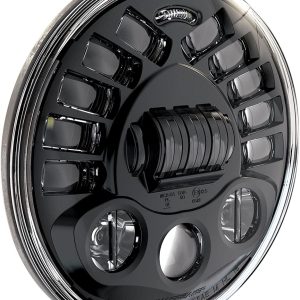 JW SPEAKER 0555011 Model 8790 LED High and Low Beam Adaptive Headlight with Black Inner Bezel