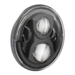 JW SPEAKER 0556961 8700 EVO2-PRO 12/24 ECE LHT DRL BL LED Bulb; Left Hand Traffic Projector Beam With Daytime Running Light; White Bulbs; H4 Connector; Clear Lens; Black Housing; ECE Approved; Single; 7 In Round
