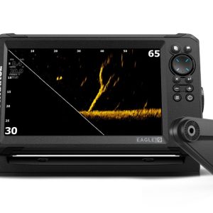 LOWRANCE 000-16129-001 EAGLE EYE-9 LIVE AMER, 9 In IPS Bonded LCD Display; 1024 x 600 Pixel Resolution; Keypad Interface; Panel Mount/ Bracket Mount; 11 In Width x 7 In Height; IPX7 Waterproof With Card Door Closed