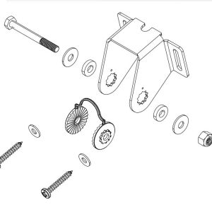 LOWRANCE 000-16317-001 Transducer Mount; Compatible With Eagle TripleShot HD Transducer