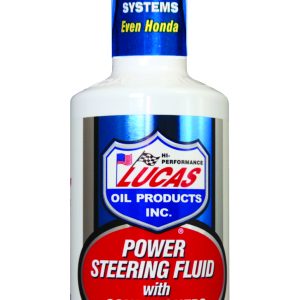 LUCAS OIL 10442 Power Steering Fluid With Conditioner, 16 oz, Bottle, Amber, Liquid