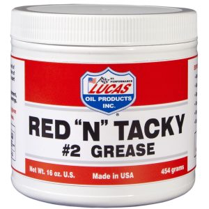 LUCAS OIL 10574 RED NFT TACKY GREASE/12X1; Lithium Complex Grease; Red; Single; 1 Pound Can