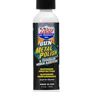 LUCAS OIL 10878 GUN METAL POLISH; Use To Remove Stains And Rust From Metals; 4 Ounce Bottle; Liquid