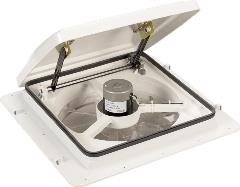 MAXXAIR 00B04301K Roof Vent; MaxxFan; Manual Opening; For 14 Inch x 14 Inch; With 4 Speed Fan; White; Plastic; With Controls At Ceiling