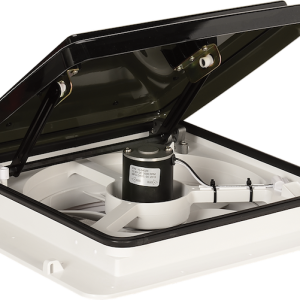 MAXXAIR 00B04401K Roof Vent; MaxxFan; Manual Opening; For 14 Inch x 14 Inch; Fits 1-1/8 Inches To A Maximum Of 6-1/2 Inches; With Screen; With 4-Speed Fan; Smoke