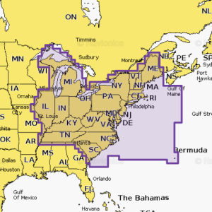 NAVIONICS 010C137030 U.S. EAST, Compatible With Chart Plotters (See Compatibility Chart); Detailed Coverage Of US East Lakes/ Rivers And Coastal; Region Code: NAUS007R; On SD/ Micro-SD Card