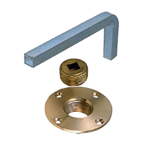 PERKO 0124000PLB GARBOARD DRAIN PLUS W/STEEL WRENCH