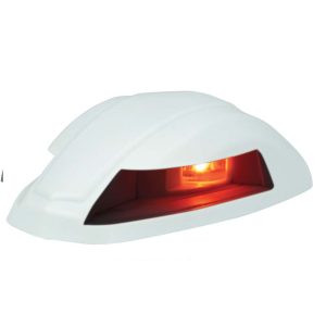 PERKO 0655002WHT 12V LED BI-COLOR NAVIGATION LIGHT - WHITE ROUNDED