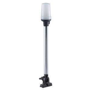 PERKO 1137DP0CHR FOLD DOWN ALL-ROUND POLE LIGHT - VERTICAL MOUNT - WHITE