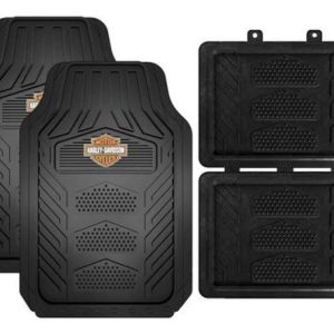 PLASTICOLOR 001671R01 Harley Weatherpro 4 Piece Floor Mats Set, Floor Mats