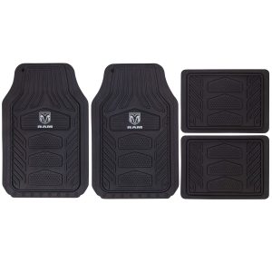 PLASTICOLOR 001672R25 RAM WeatherPro 4 Piece Gray Logo Floor Mat Set
