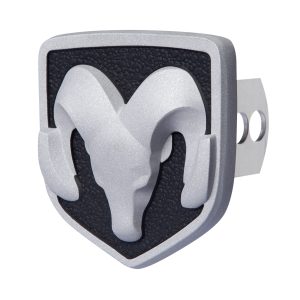 PLASTICOLOR 002294R01 RAM Head Gray 3-Dimensional Hitch Plug