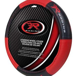 PLASTICOLOR 006768R04 R Racing Sport Red SWC, Steering Wheel Cover