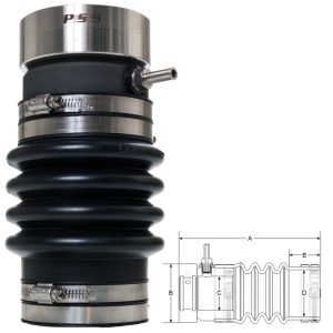 PSS SHAFT SEAL 02-45M-314 45MM SHAFT 3 1/4 INCH TUBE
