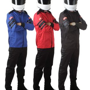 RACEQUIP 111002 Racing Driver Fire Suit Jacket Single Layer SFI 3.2A/ 1 Black Small