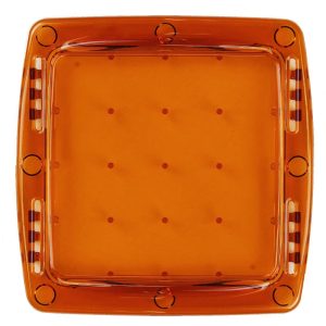 RIGID 103833 COVER Q-SERIES AMBER PRO; Square; Amber; Polycarbonate; Without Logo; Single