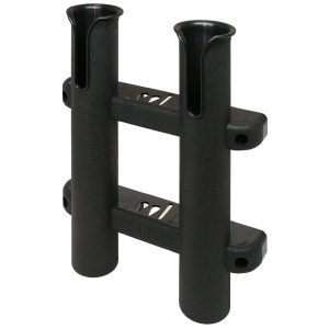 SEA-DOG 325029-1 TWO POLE SIDE MOUNT ROD STORAGE RACK - BLACK