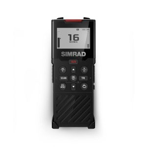 SIMRAD 000-14475001 WIRELESS REMOTE HANDSET FOR RS40; Use To Control RS40 VHF Radio; LCD Display; Wireless; Up To 8 Hours Battery Life; IPX7 Rating Waterproof; Black