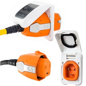 SMARTPLUG B30ASSYPW 30 AMP CONNECTOR & NON-METALLIC INLET - WHITE