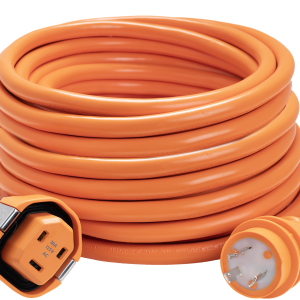 SMARTPLUG C30503 30 AMP - 50FT DUAL CONFIG CORDSET - Power Supply Cord For Boats; 30 Amp; 50 Foot Length; Dual Configuration; Smart Plug Connector To Marina Twist Type Connector End; Orange Cordset