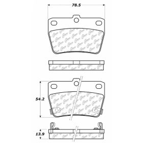 STOP TECH 105.10510 Brake Pad; Posi Quiet; FMSI Number D1051; Ceramic; Set Of 4
