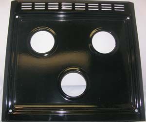 SUBURBAN 101997BK MAIN TOP- BLACK, Replacement Slide In Top For Suburban 3 Burner Ranges SR3/ SC3/ SRN3/ SRNA3/ SCN3 and SCNA3; Black