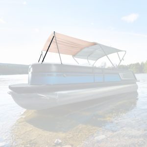 TAYLOR MADE 2022002189 BIMINI EXTENSION FOR SURESHADE POW, Use With 2022 And Newer SureShade Bimini Canvas With Front Zipper Pocket; Silver Frame; 7 Foot Length; Beige Fabric; Polycoated 70D Ripstop Nylon; Water Repellant