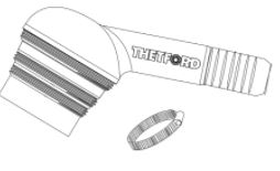 THETFORD 49998 TH97520 NOZZLE WITH CLAMP SANI-CON; For Sani-Con Turbo 700 Toilets; With Clamp