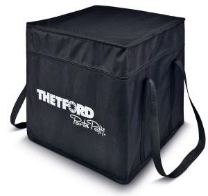 THETFORD 50196 Storage Bag; Use To Move And Store Portable Toilets; Large; 17.7 INCH Height x 17.7 INCH Width x 17.7 INCH Depth; Zipper Closure; With Carry Handles; Polyester Fabric With Lining; Single