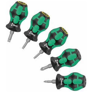 WERA 05008871001 Stubby Set 5pc Pozidriv Slotted