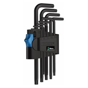 WERA 05024244001 Tools 967 L/9 TX HF LONG ARM-TORX KEY SET WITH HOLDING FUNCTION