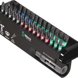 WERA 05057690001 Bit-Check 30 INCHImpact Ready INCH Diamond Coated Tips (30-Piece Set)